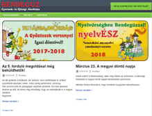 Tablet Screenshot of bendeguzakademia.hu